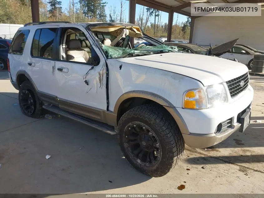 FORD EXPLORER 2003, VIN 1FMDU74K03UB01719
