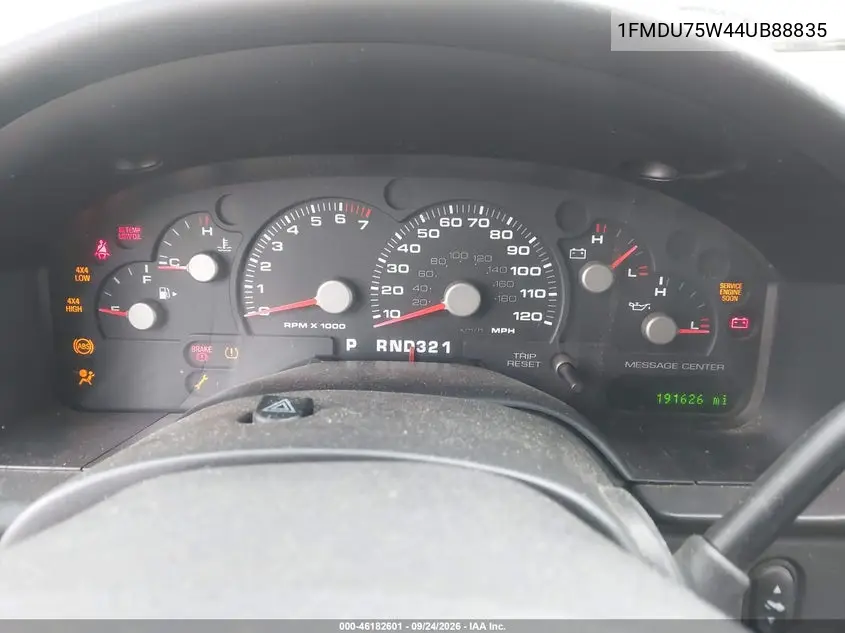 2004 FORD EXPLORER VIN 1FMDU75W44UB88835 — фото 7