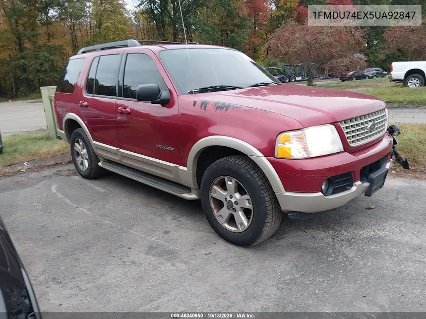 FORD EXPLORER 2005, VIN 1FMDU74EX5UA92847