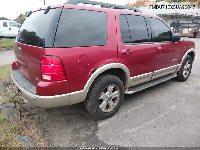2005 FORD EXPLORER VIN 1FMDU74EX5UA92847 — фото 4