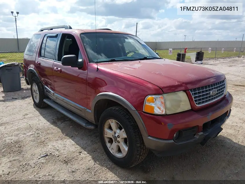 FORD EXPLORER 2005, VIN 1FMZU73K05ZA04811