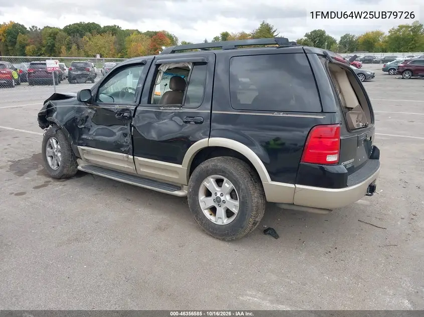 2005 FORD EXPLORER VIN 1FMDU64W25UB79726 — фото 3