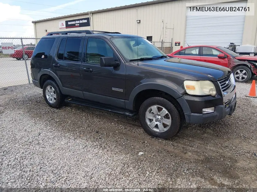 FORD EXPLORER 2006, VIN 1FMEU63E66UB24761