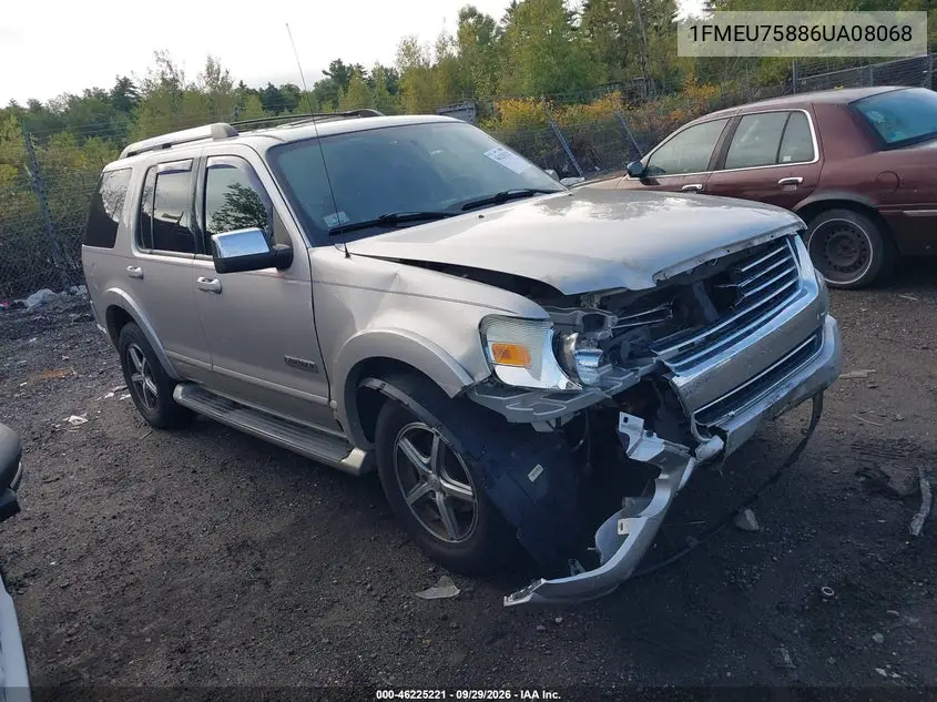 FORD EXPLORER 2006, VIN 1FMEU75886UA08068