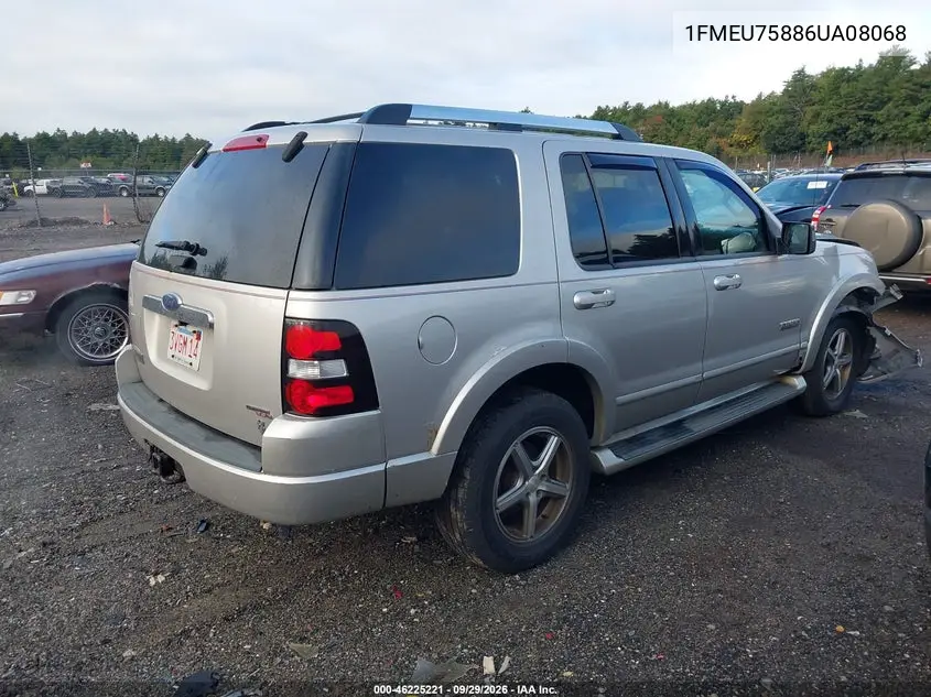 2006 FORD EXPLORER VIN 1FMEU75886UA08068 — фото 4