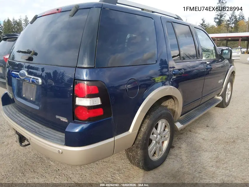 2006 FORD EXPLORER VIN 1FMEU74EX6UB28994 — фото 4
