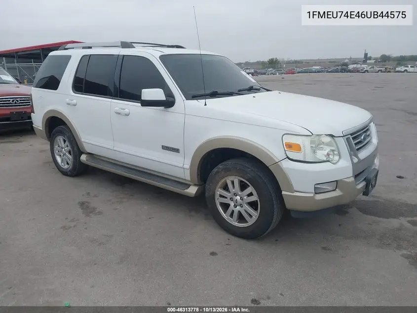 FORD EXPLORER 2006, VIN 1FMEU74E46UB44575