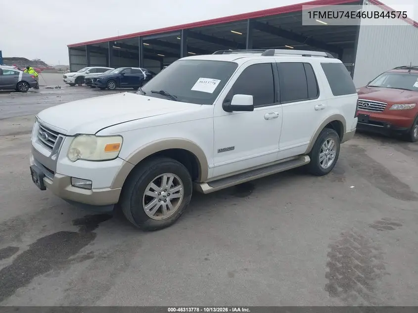2006 FORD EXPLORER VIN 1FMEU74E46UB44575 — фото 2