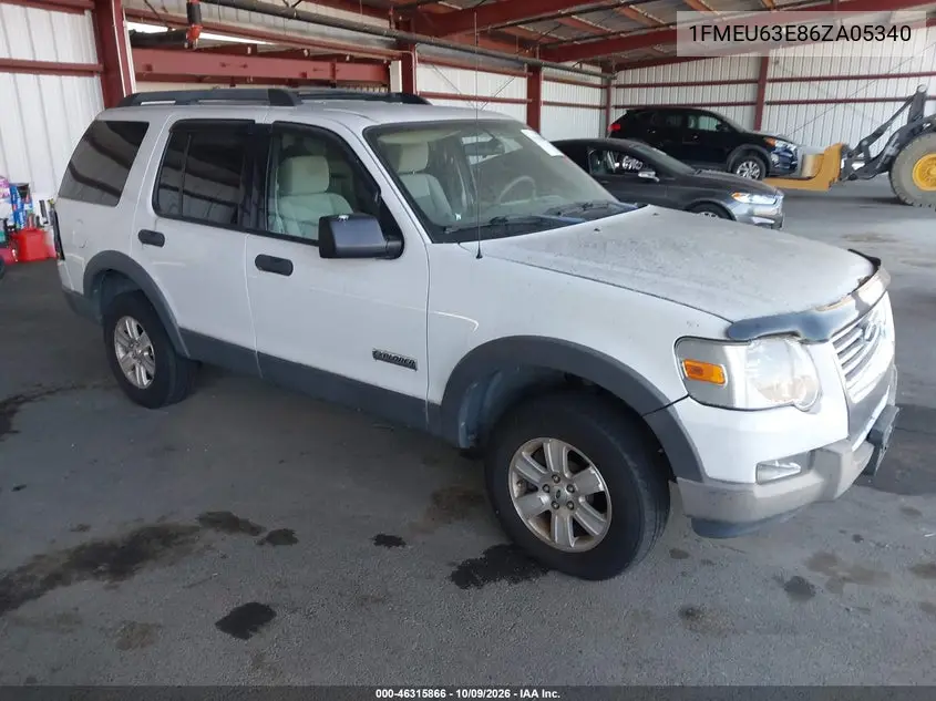FORD EXPLORER 2006, VIN 1FMEU63E86ZA05340