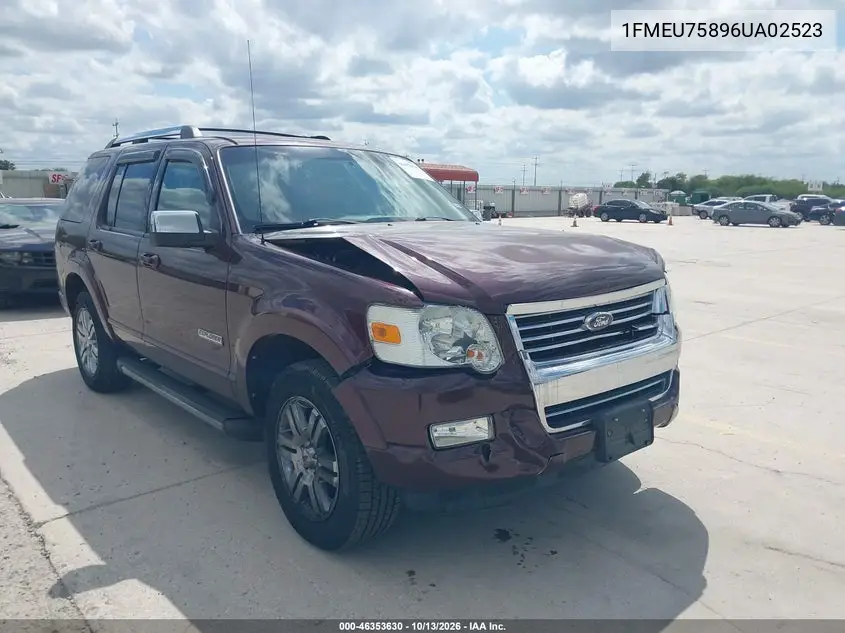 FORD EXPLORER 2006, VIN 1FMEU75896UA02523