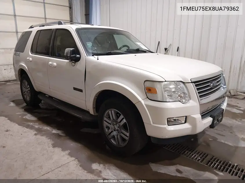 FORD EXPLORER 2008, VIN 1FMEU75EX8UA79362