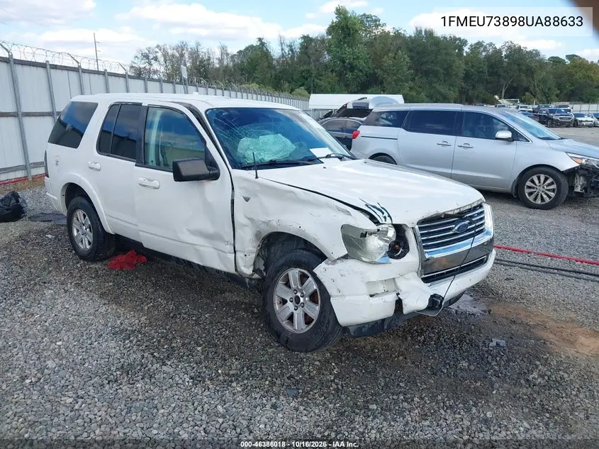 FORD EXPLORER 2008, VIN 1FMEU73898UA88633