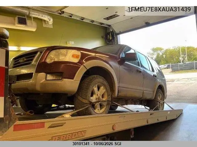FORD EXPLORER 2010, VIN 1FMEU7E8XAUA31439