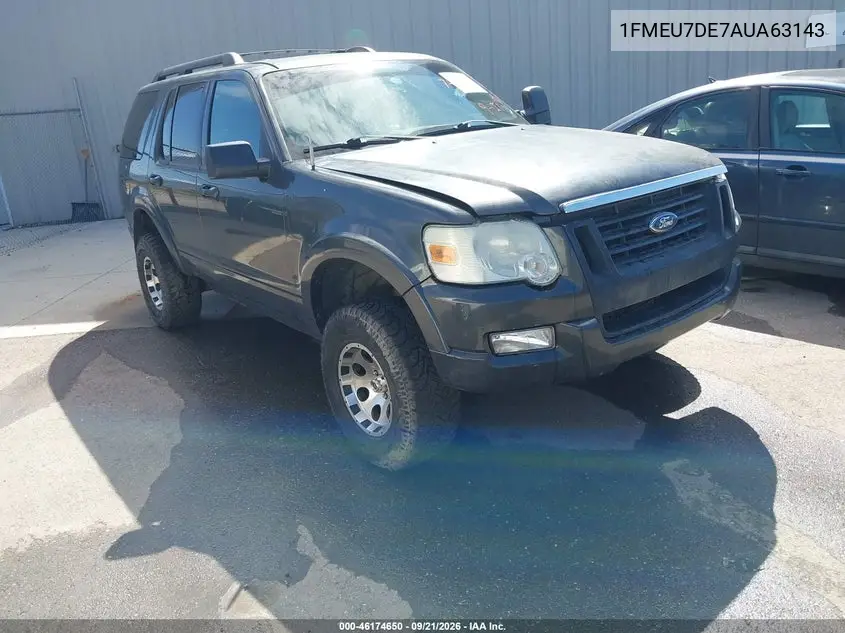 FORD EXPLORER 2010, VIN 1FMEU7DE7AUA63143