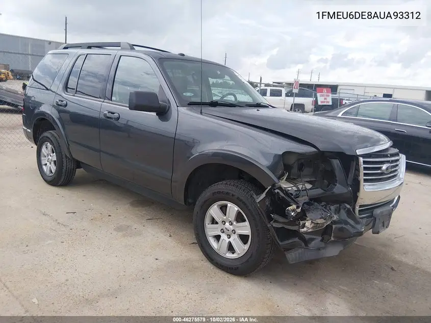 FORD EXPLORER 2010, VIN 1FMEU6DE8AUA93312