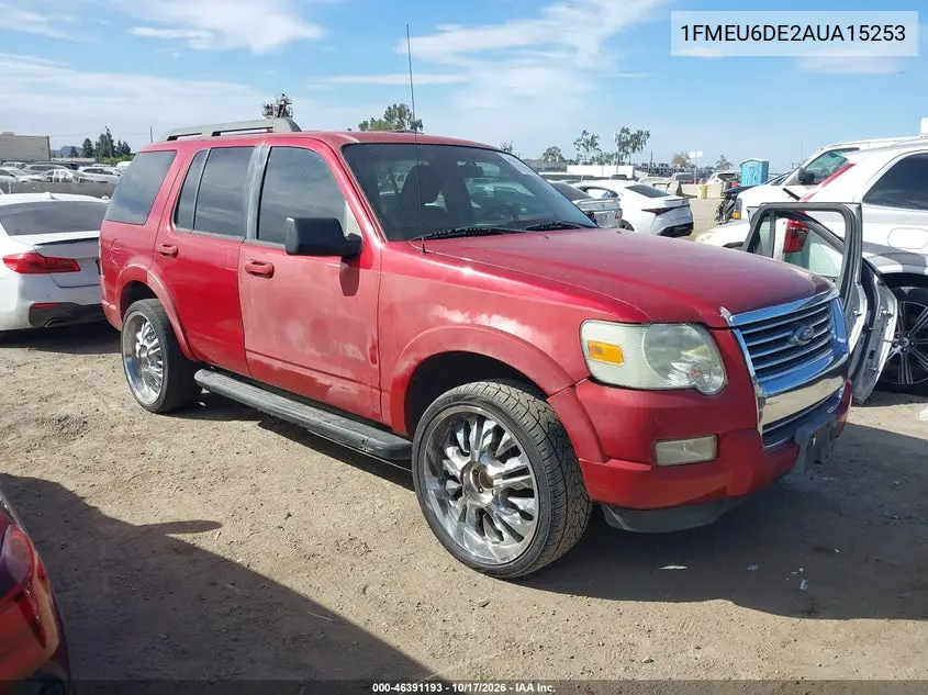 FORD EXPLORER 2010, VIN 1FMEU6DE2AUA15253