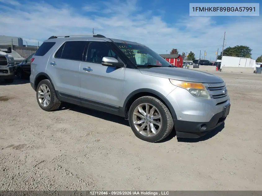 FORD EXPLORER 2011, VIN 1FMHK8F89BGA57991