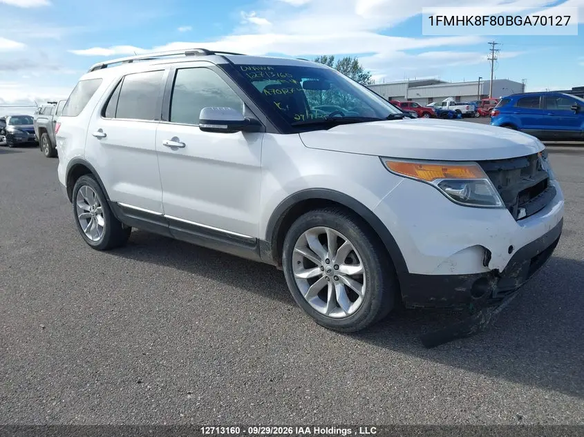 FORD EXPLORER 2011, VIN 1FMHK8F80BGA70127