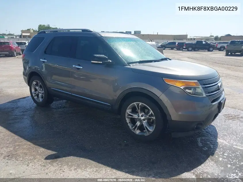 FORD EXPLORER 2011, VIN 1FMHK8F8XBGA00229