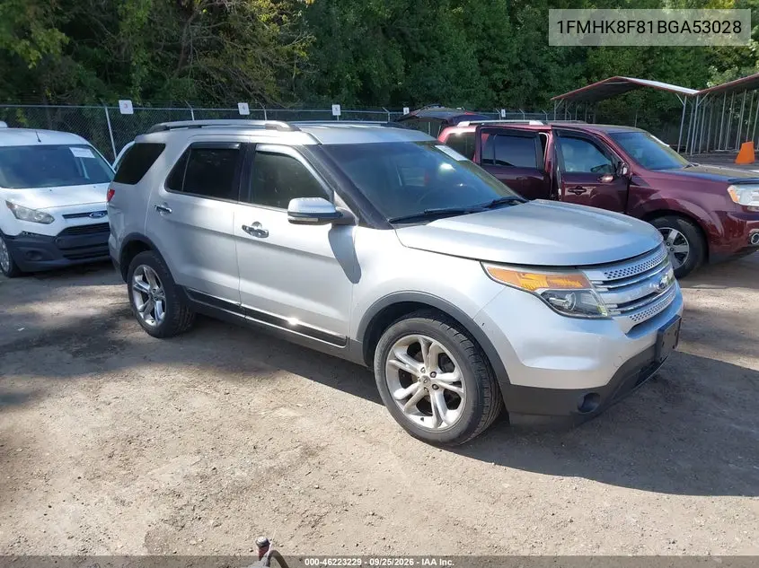 FORD EXPLORER 2011, VIN 1FMHK8F81BGA53028