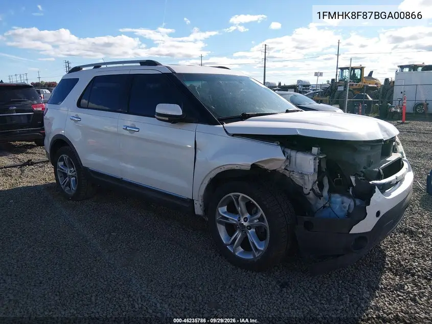 FORD EXPLORER 2011, VIN 1FMHK8F87BGA00866