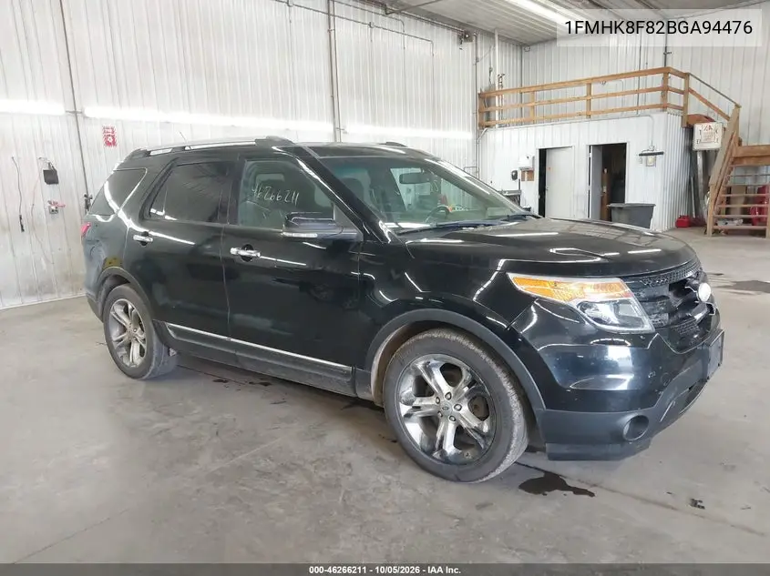 FORD EXPLORER 2011, VIN 1FMHK8F82BGA94476