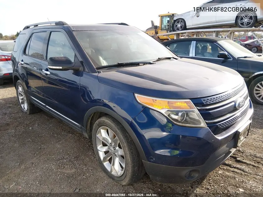 FORD EXPLORER 2012, VIN 1FMHK8F82CGB00486