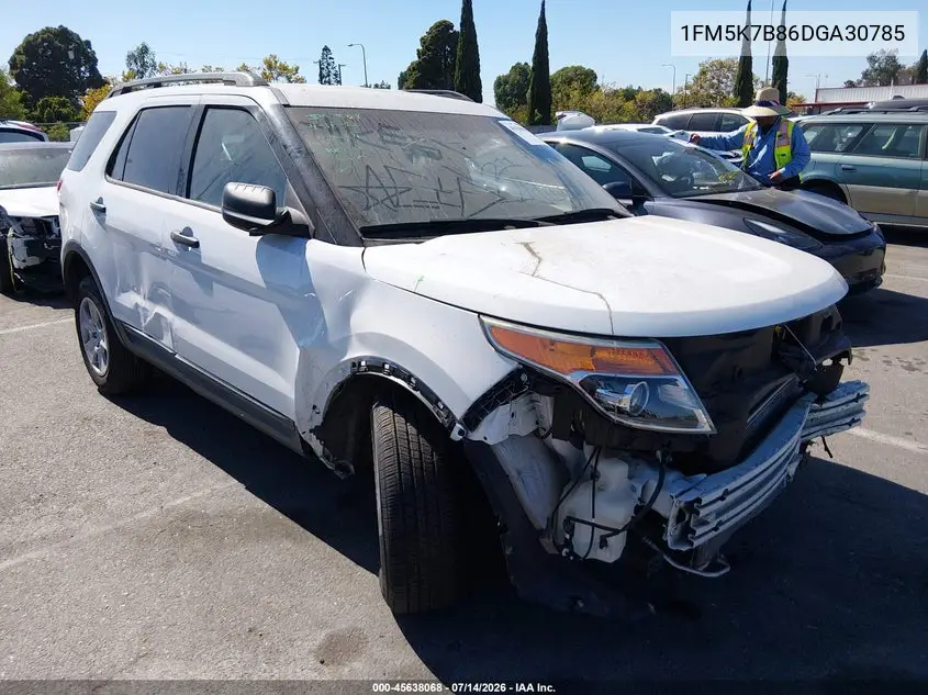 FORD EXPLORER 2013, VIN 1FM5K7B86DGA30785