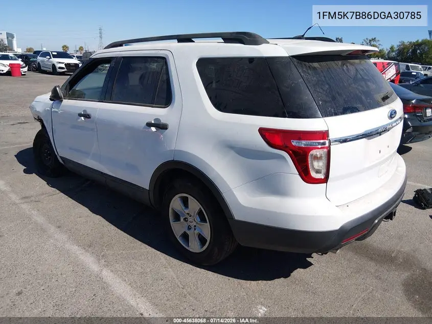 2013 FORD EXPLORER VIN 1FM5K7B86DGA30785 — фото 3