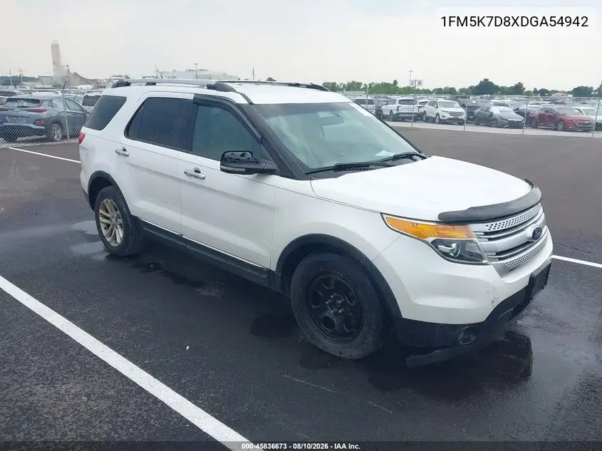 FORD EXPLORER 2013, VIN 1FM5K7D8XDGA54942