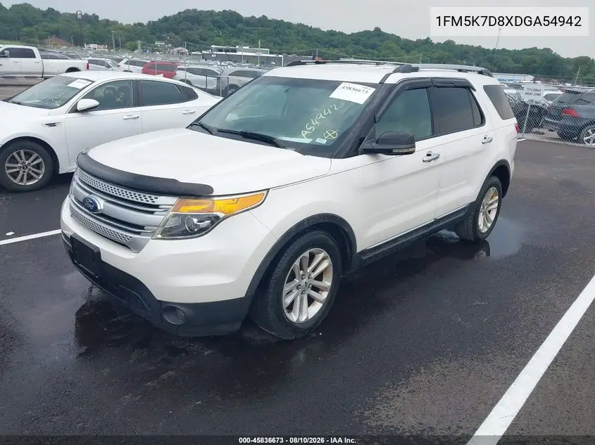 2013 FORD EXPLORER VIN 1FM5K7D8XDGA54942 — фото 2