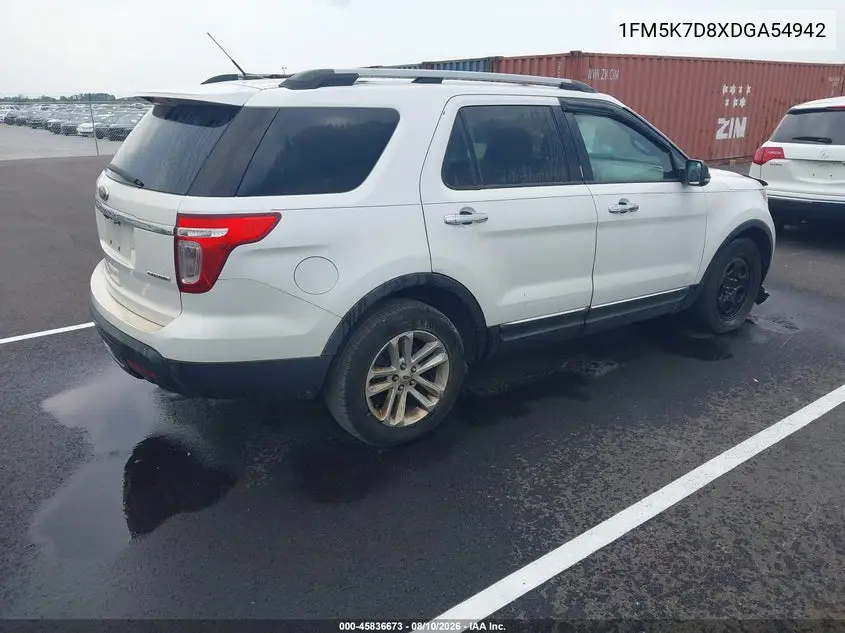 2013 FORD EXPLORER VIN 1FM5K7D8XDGA54942 — фото 4