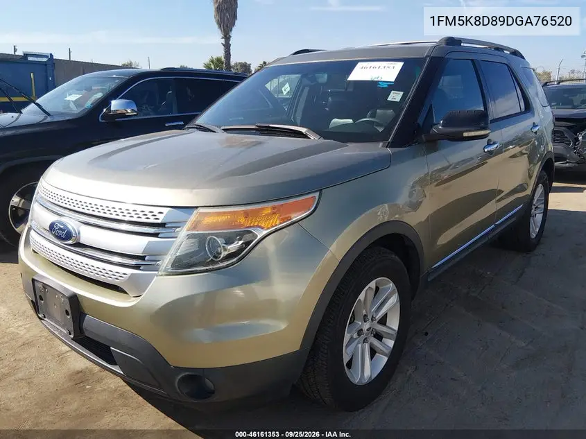 2013 FORD EXPLORER VIN 1FM5K8D89DGA76520 — фото 2