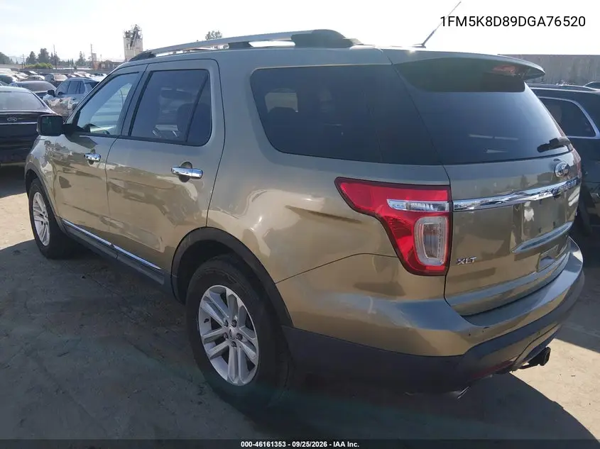 2013 FORD EXPLORER VIN 1FM5K8D89DGA76520 — фото 3