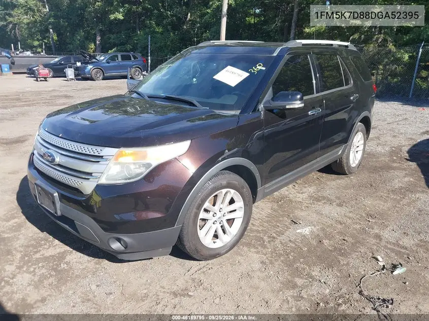 2013 FORD EXPLORER VIN 1FM5K7D88DGA52395 — фото 2