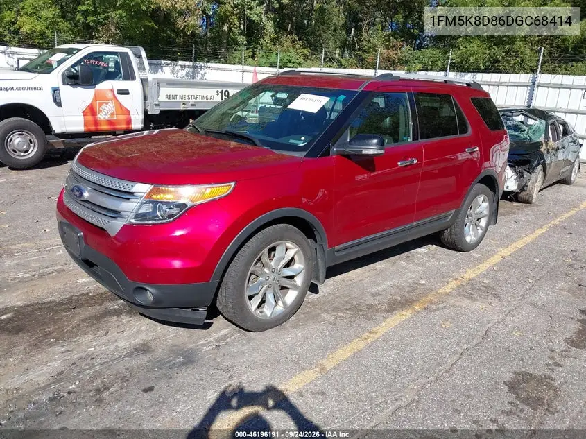 2013 FORD EXPLORER VIN 1FM5K8D86DGC68414 — фото 2
