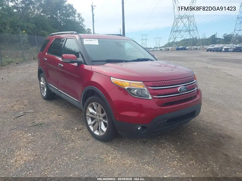 FORD EXPLORER 2013, VIN 1FM5K8F82DGA91423