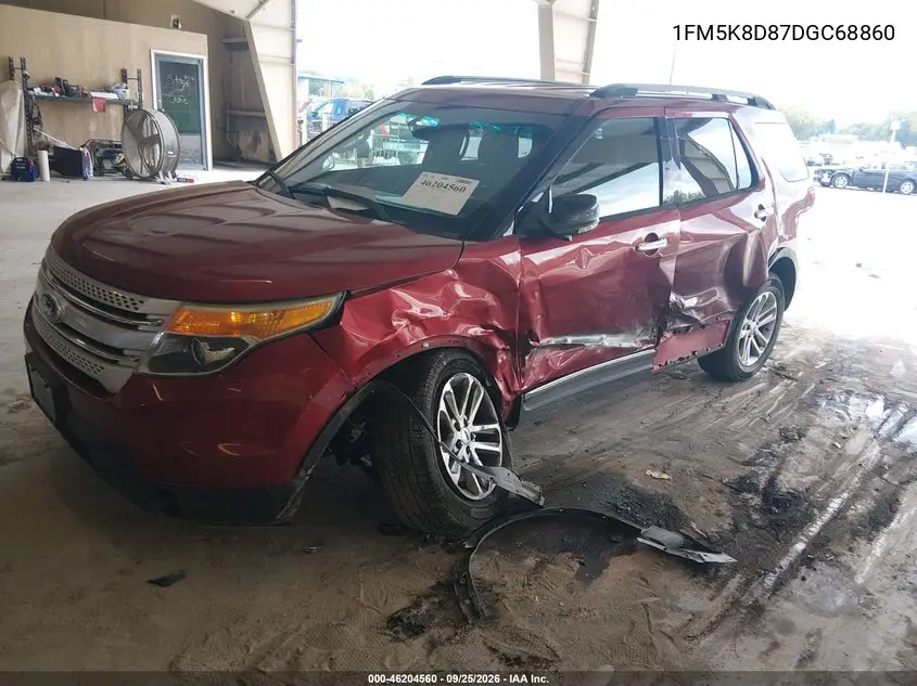 2013 FORD EXPLORER VIN 1FM5K8D87DGC68860 — фото 2