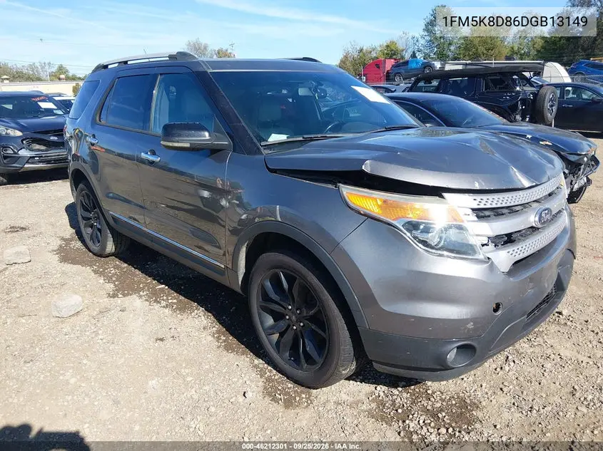 FORD EXPLORER 2013, VIN 1FM5K8D86DGB13149