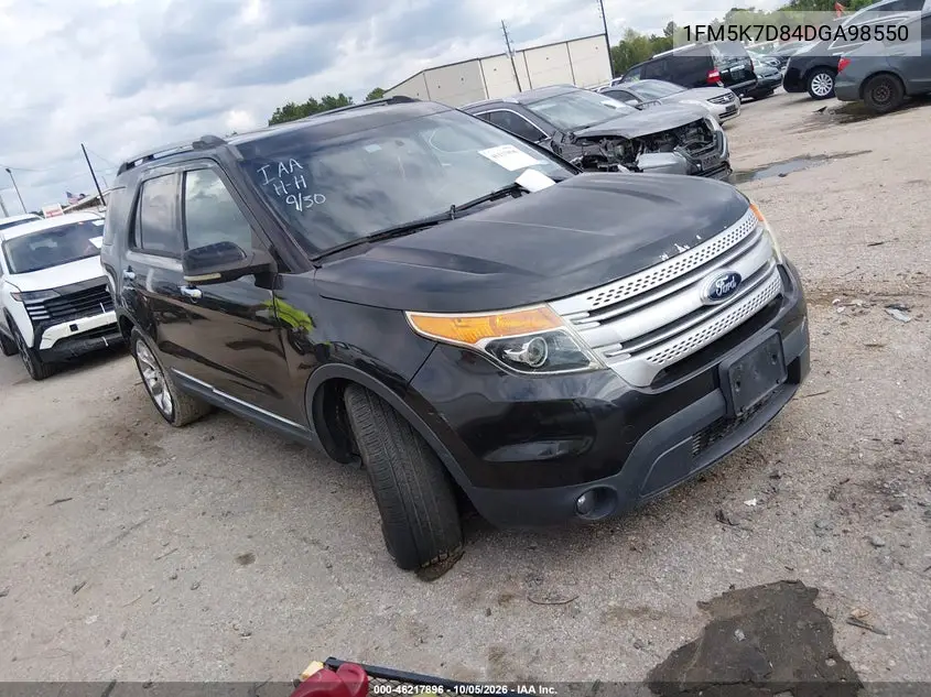 FORD EXPLORER 2013, VIN 1FM5K7D84DGA98550