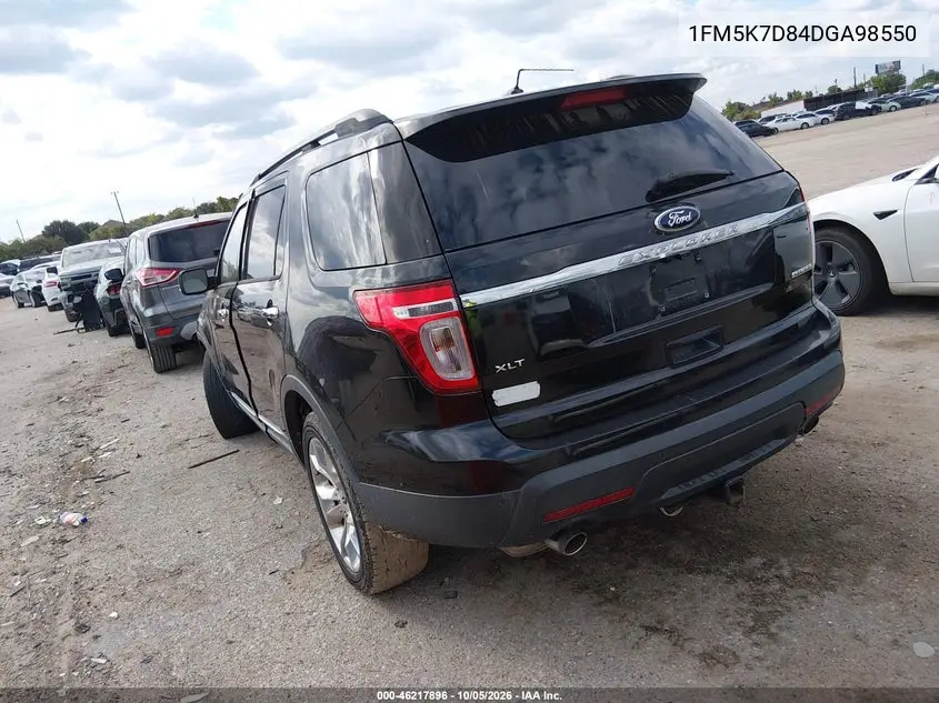 2013 FORD EXPLORER VIN 1FM5K7D84DGA98550 — фото 3