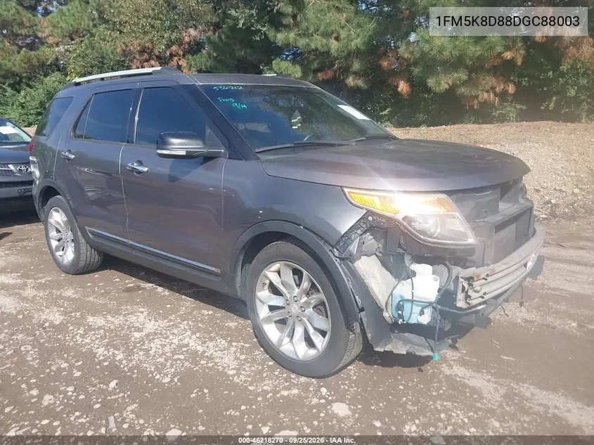 FORD EXPLORER 2013, VIN 1FM5K8D88DGC88003