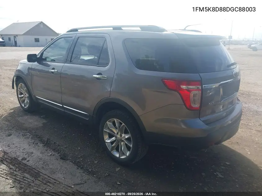 2013 FORD EXPLORER VIN 1FM5K8D88DGC88003 — фото 3
