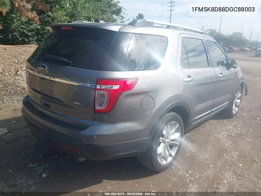 2013 FORD EXPLORER VIN 1FM5K8D88DGC88003 — фото 4