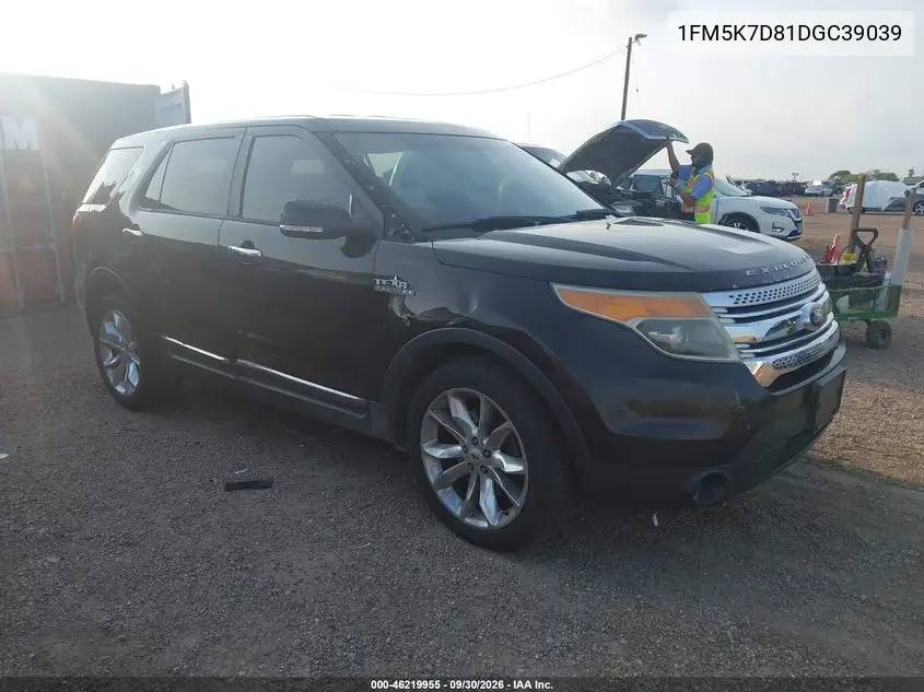 FORD EXPLORER 2013, VIN 1FM5K7D81DGC39039