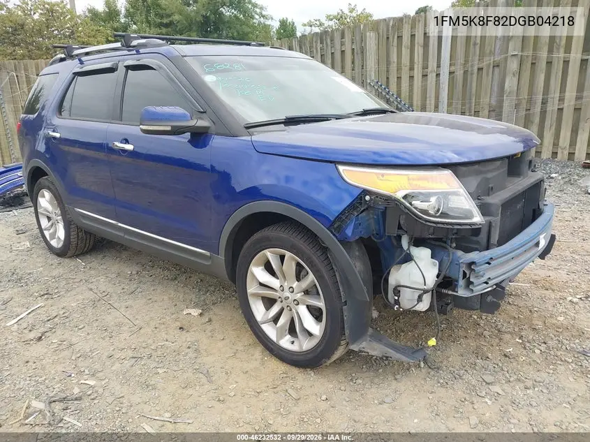 FORD EXPLORER 2013, VIN 1FM5K8F82DGB04218