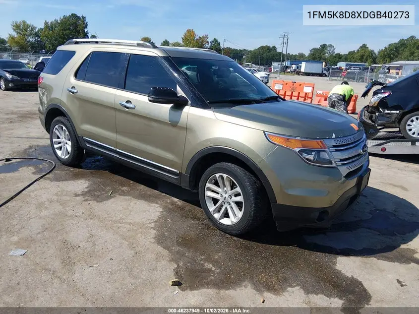 FORD EXPLORER 2013, VIN 1FM5K8D8XDGB40273