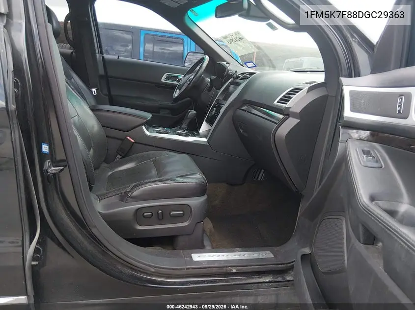 2013 FORD EXPLORER VIN 1FM5K7F88DGC29363 — фото 5
