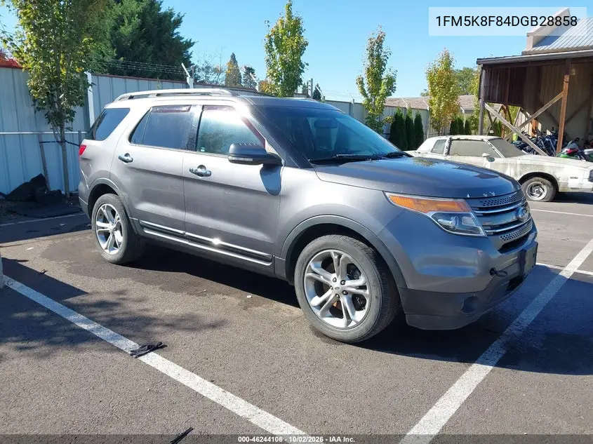 FORD EXPLORER 2013, VIN 1FM5K8F84DGB28858