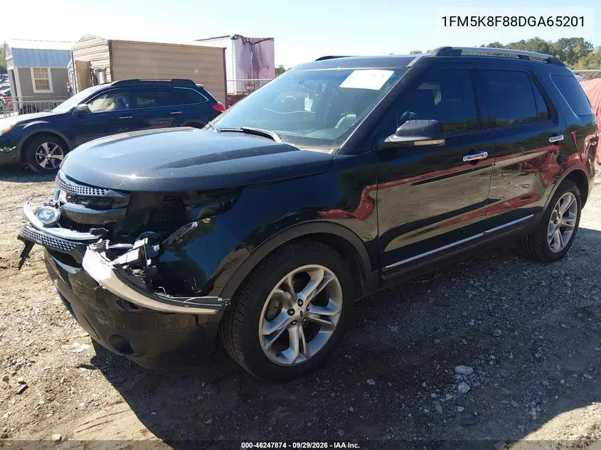 2013 FORD EXPLORER VIN 1FM5K8F88DGA65201 — фото 2